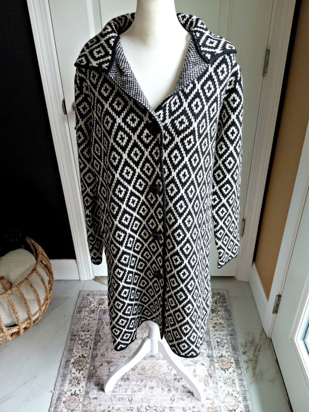 NEW! 149.00 COCOGIO Italy WOOL BLEND CARDIGAN JACKET COAT